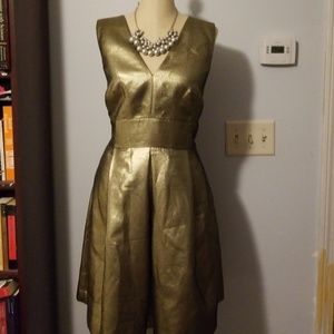 Banana Republic "Stop Staring" Gold Lamé